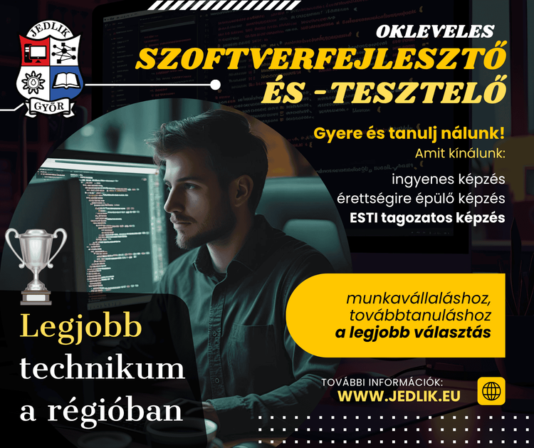 Szoftverfejlesztő és -tesztelő szeretnél lenni?
